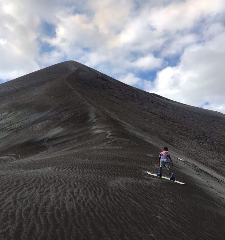 Volcano boarding